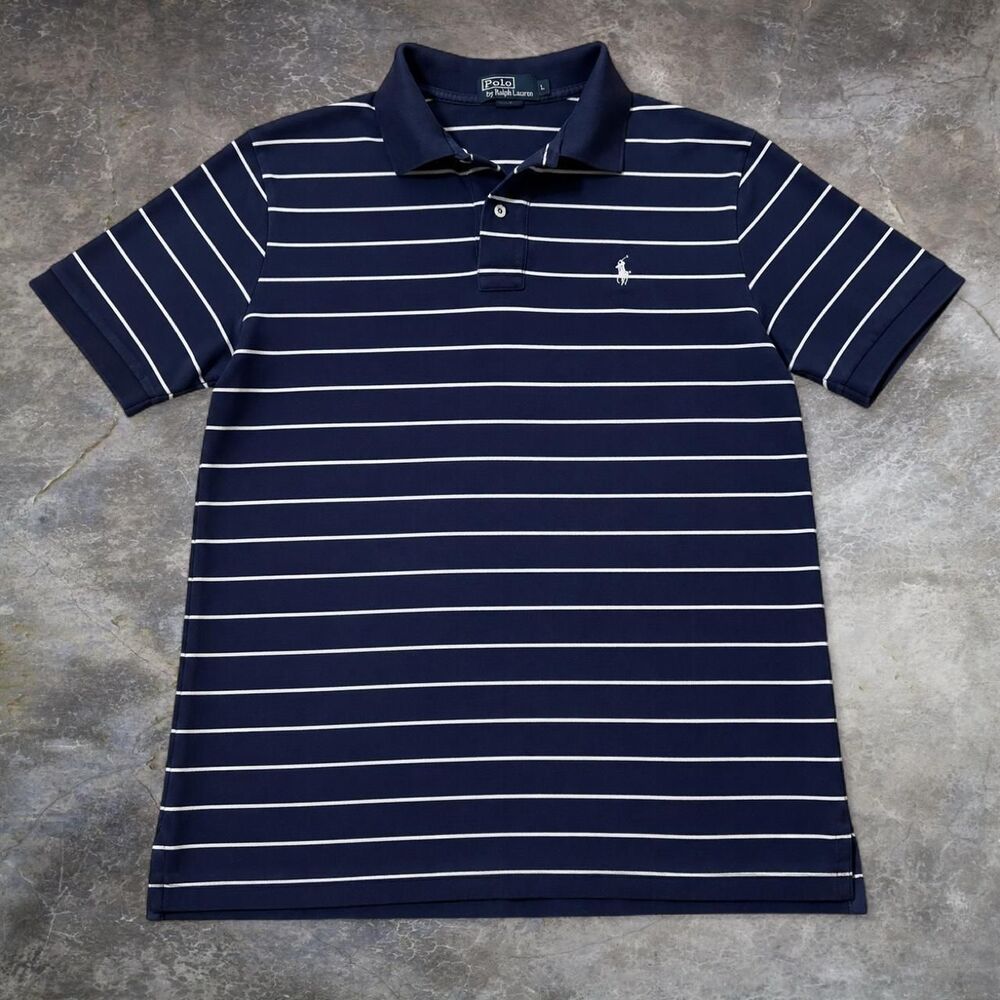 Polo-ralph-lauren Men's Navy and Blue Polo-shirts